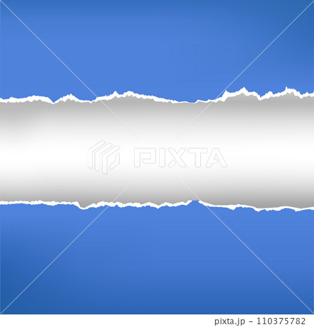 Torn paper pieces background with space for your text. Paper with ripped edges 110375782