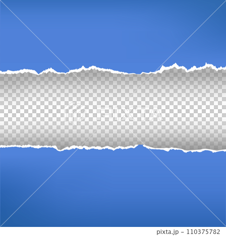 Torn paper pieces background with space for your text. Paper with ripped edges 110375782