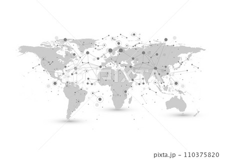 Global network connection banner design template. Header social network communication in the global business concept. Big data visualization. Internet technology Global network connection banner design template. Header social network communication in the global business concept. Big data visualization. Internet technology 110375820