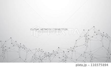 Global network connection banner design template. Header social network communication in the global business concept. Big data visualization. Internet technology Global network connection banner design template. Header social network communication in the global business concept. Big data visualization. Internet technology 110375894
