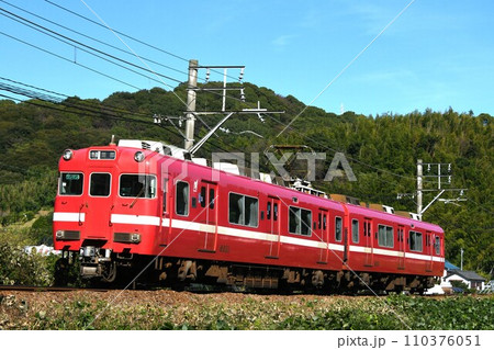 蒲郡へ向けて蒲郡線をゆく名古屋鉄道6000系 110376051