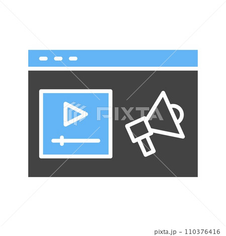 Video Marketing icon vector image. 110376416