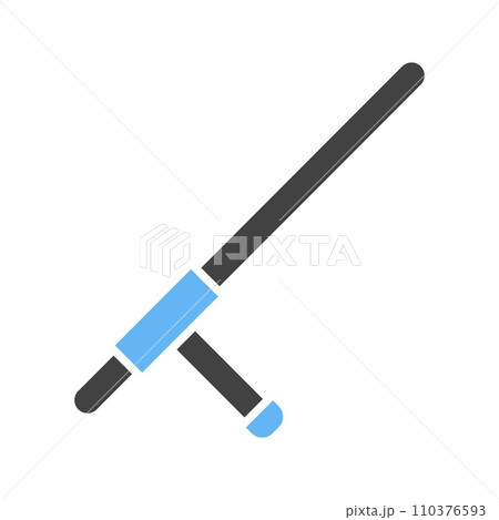 Tonfa icon vector image. Tonfa icon vector image. 110376593