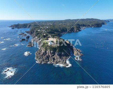 和歌山県最南端の紀伊大島 ドローン空撮 110376805
