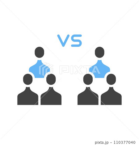 Team Vs Team icon vector image. 110377040