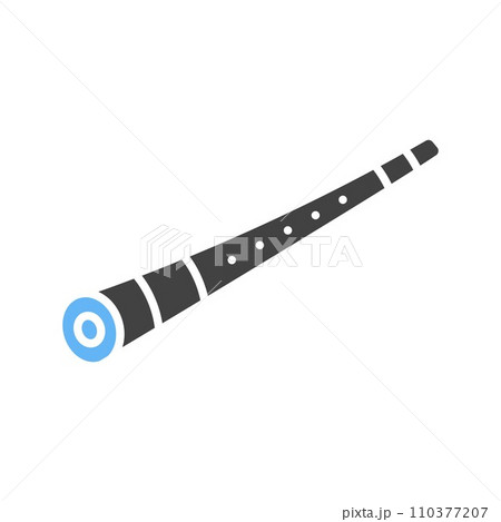 Shakuhachi icon vector image. Shakuhachi icon vector image. 110377207