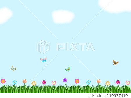 Natural  and flowers  background  110377410