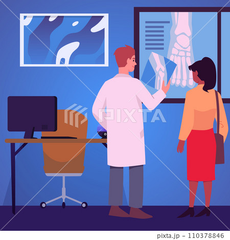 Orthopedic doctor design concept, cartoon vector illustration Orthopedic doctor design concept, cartoon vector illustration 110378846