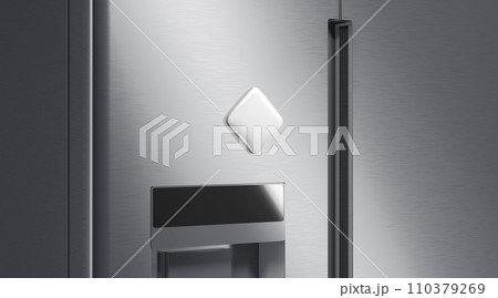 Blank white rhomb magnet on fridge mockup, side view Blank white rhomb magnet on fridge mockup, side view 110379269