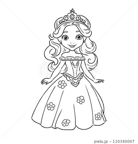 Little Princess Coloring page for kids 110380007