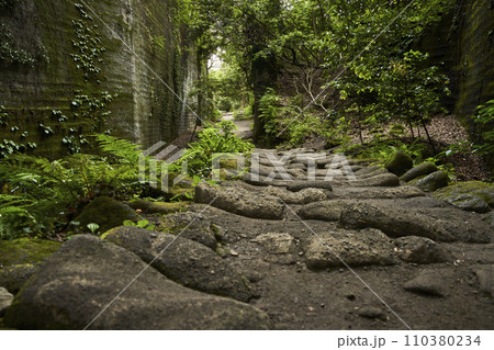 鋸山の石切場跡 110380234