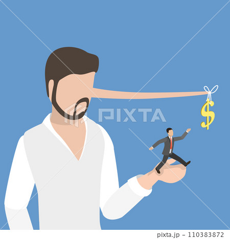 3D Isometric Flat Vector Illustration of Illegal Investment Scam 110383872