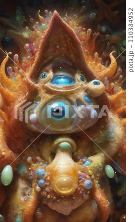 異世界またはパラレルワールドの生物のいる世界　AI画像 110384952