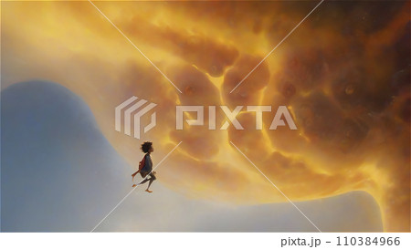 異世界またはパラレルワールドの生物のいる世界　AI画像 110384966