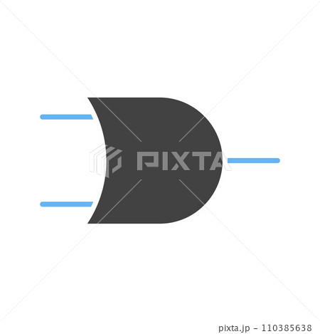 OR Gate icon vector image. 110385638