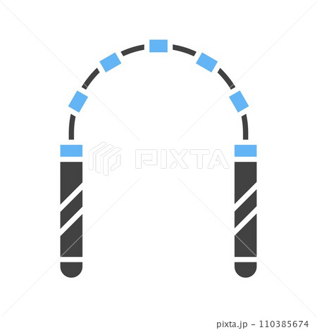Nunchaku icon vector image. 110385674