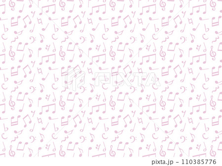 音符のシームレスパターン 音符のシームレスパターン 110385776