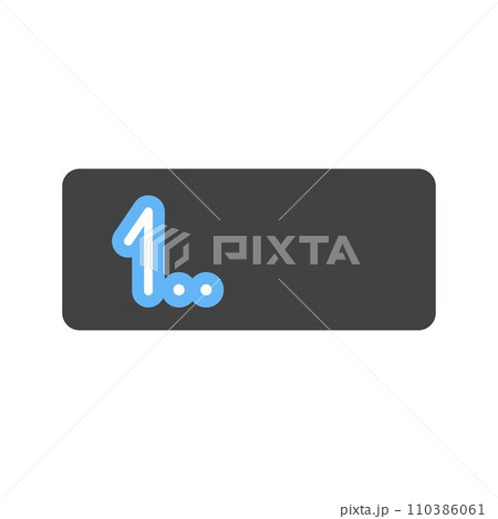 Input Numbers icon vector image.のイラスト素材 [110386061] - PIXTA