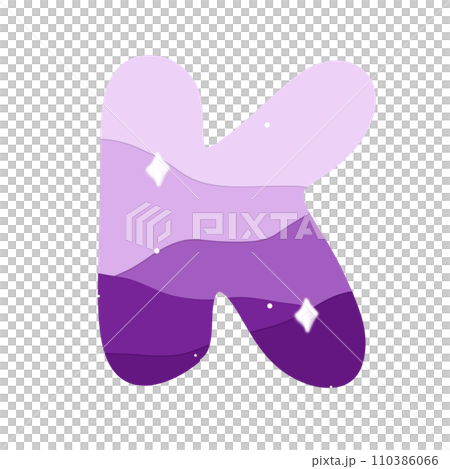 Alphabet letter K 110386066