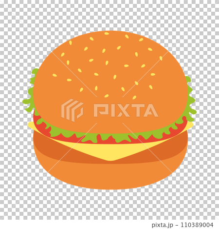 Hamburger illustration Hamburger illustration 110389004