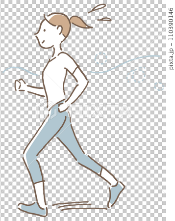 Woman jogging 110390146