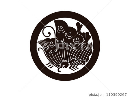 丸に揚羽蝶 110390267