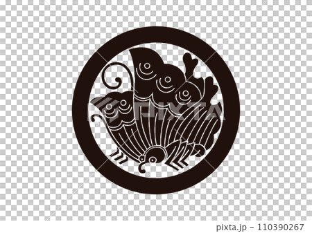 丸に揚羽蝶 110390267