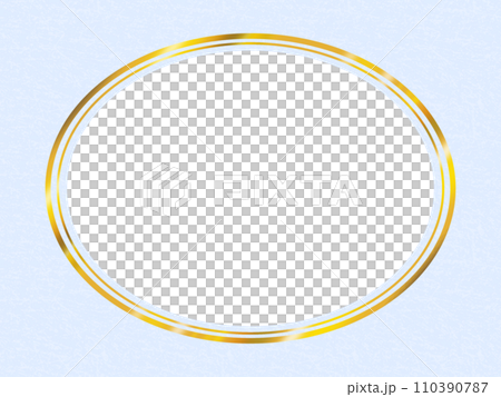 Round frame (blue) 110390787