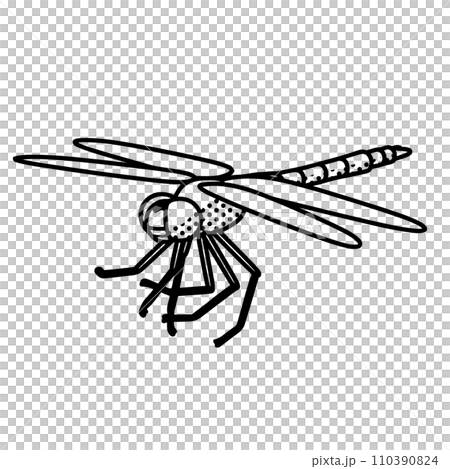 漫画風トンボ 110390824