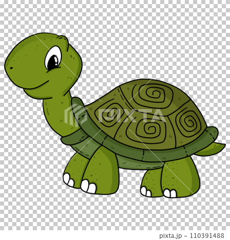 Turtle cartoon illustration 110391488