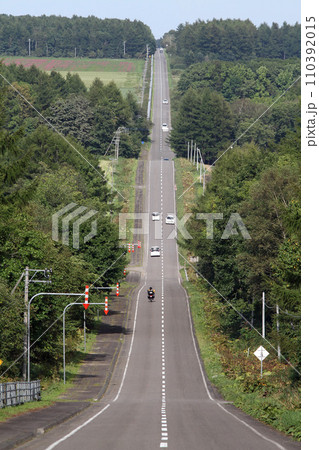 中標津町ミルクロード 北19号ミルクロード 開陽台 直線道路 アップダウン 中標津町ミルクロード 北19号ミルクロード 開陽台 直線道路 アップダウン 110392015