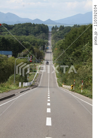 中標津町ミルクロード 開陽台 直線道路 アップダウン 中標津町ミルクロード 開陽台 直線道路 アップダウン 110392034