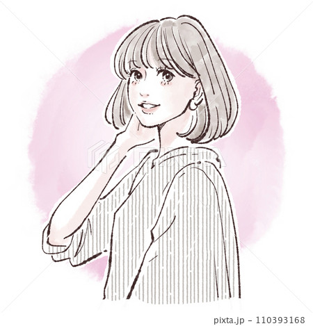 女性・女の子のイラスト素材 110393168