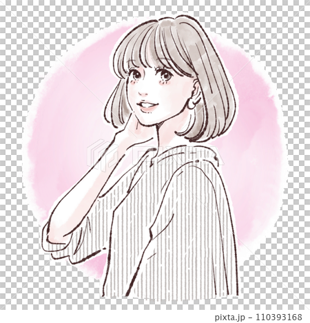 女性・女の子のイラスト素材 110393168