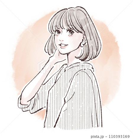 女性・女の子のイラスト素材 女性・女の子のイラスト素材 110393169
