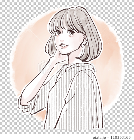 女性・女の子のイラスト素材 女性・女の子のイラスト素材 110393169