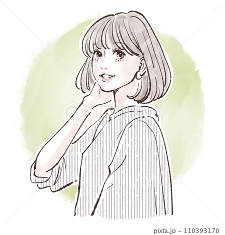 女性・女の子のイラスト素材 女性・女の子のイラスト素材 110393170