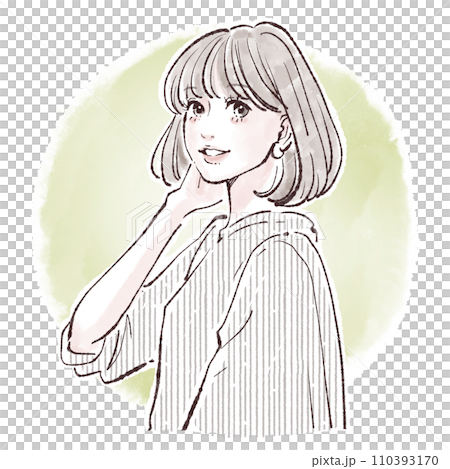 女性・女の子のイラスト素材 女性・女の子のイラスト素材 110393170