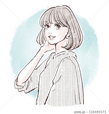 女性・女の子のイラスト素材 110393171