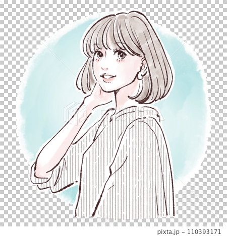 女性・女の子のイラスト素材 110393171