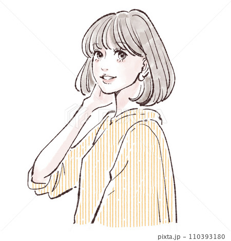 女性・女の子のイラスト素材 110393180