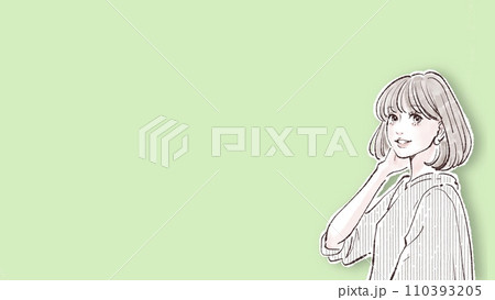 女性・女の子のイラスト素材 女性・女の子のイラスト素材 110393205
