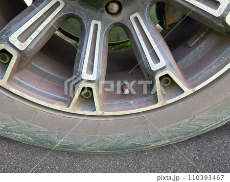 Brake dust stains from wheels and rims. Not taking care of car Brake dust stains from wheels and rims. Not taking care of car 110393467