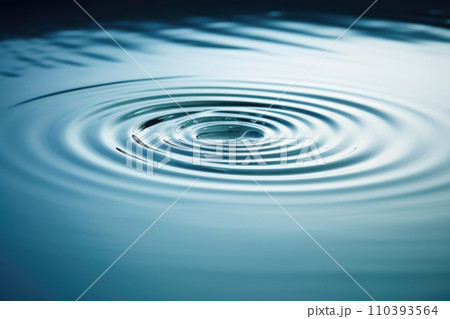 AI-generated content. Background wave nature blue circle motion ripple water splashing purity droplet abstract liquid AI-generated content. Background wave nature blue circle motion ripple water splashing purity droplet abstract liquid 110393564