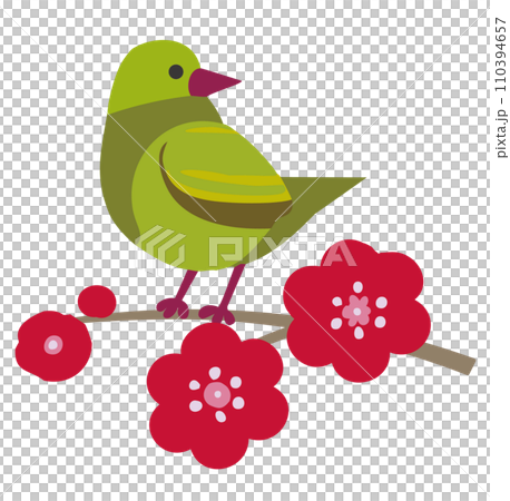 Plum blossoms and beetle Plum blossoms and beetle 110394657