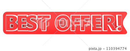 label sale discount Number 3D Render 110394774