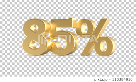 Follow Number Gold 3D Render With Number 3D, Discount Number 110394910