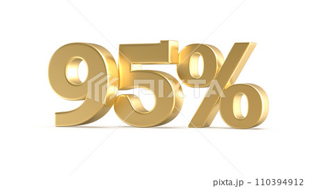 Follow Number Gold 3D Render With Number 3D, Discount Number 110394912
