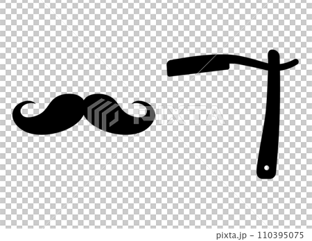 小鬍子皮革圖標 110395075