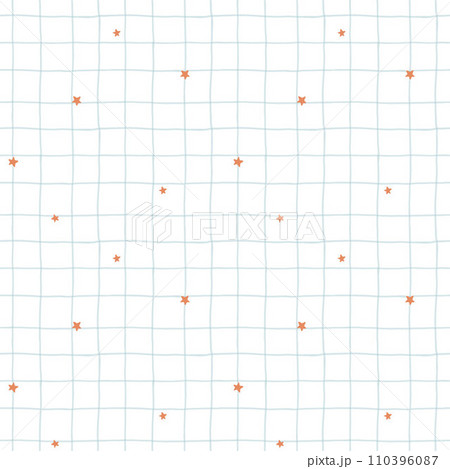 Beautiful minimalistic checkered seamless pattern with blue squares and golden stars. Stock design for textile, gift wrapping and wallpapers. Beautiful minimalistic checkered seamless pattern with blue squares and golden stars. Stock design for textile, gift wrapping and wallpapers. 110396087